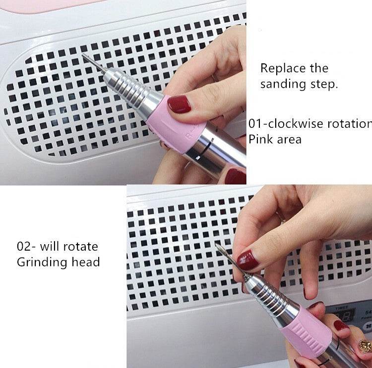Multi-Function Nail Cleaner - Curing, Polishing & Vacuuming Machine 2025 - Buy Center