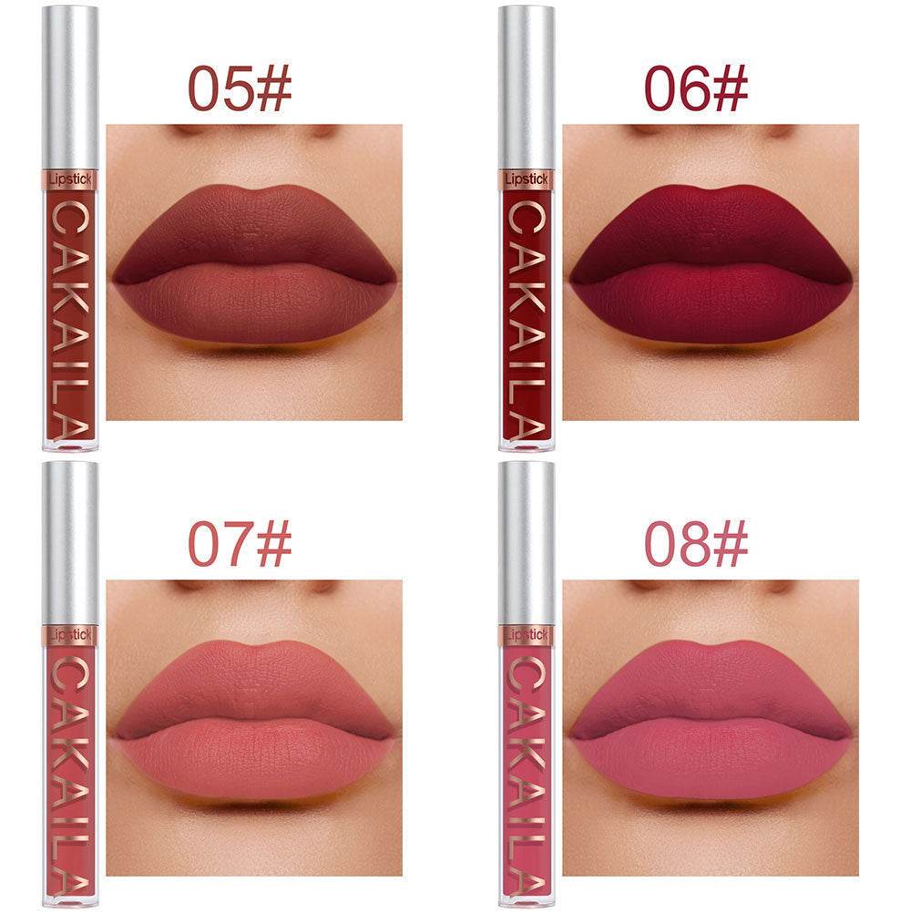 Pack of 10 Waterproof Matte Lip Gloss - Long-Lasting Color, Smooth Texture - Buy Center