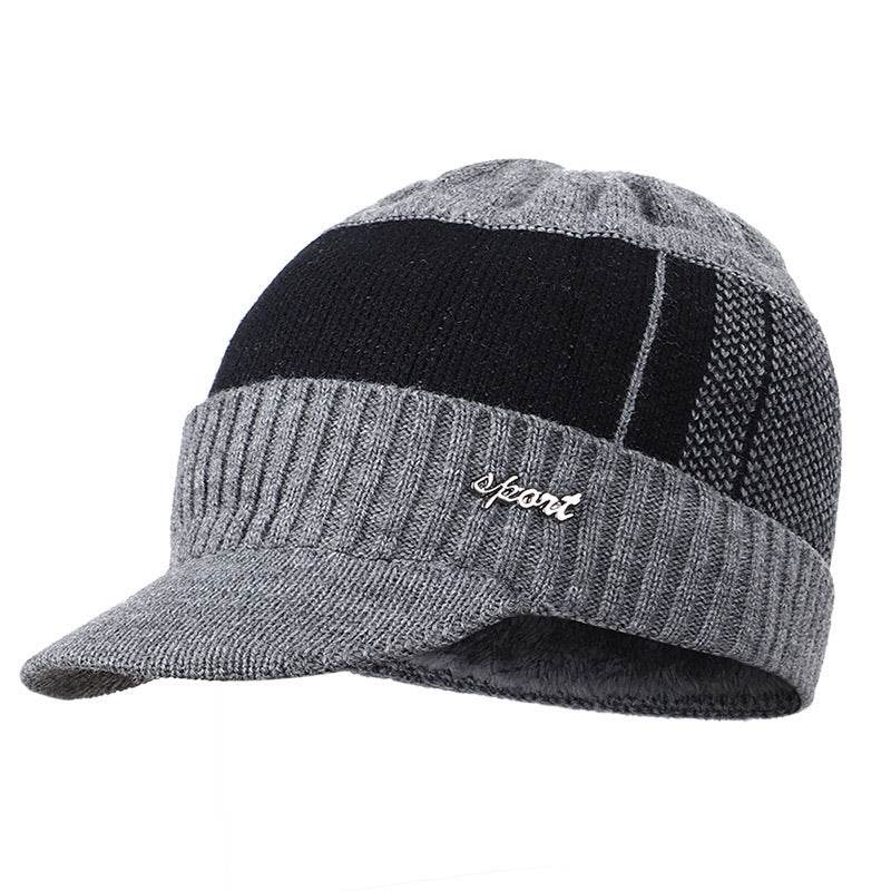 Plus Velvet Bib Hat for Men - Stylish Beret for Autumn & Winter Looks - Buy Center