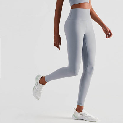 Buycenter High-Waisted Peach Sports Tights - Hip-Lifting, Best for Running - Buy Center