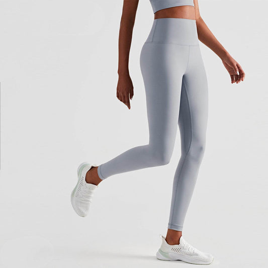 Buycenter High-Waisted Peach Sports Tights - Hip-Lifting, Best for Running - Buy Center