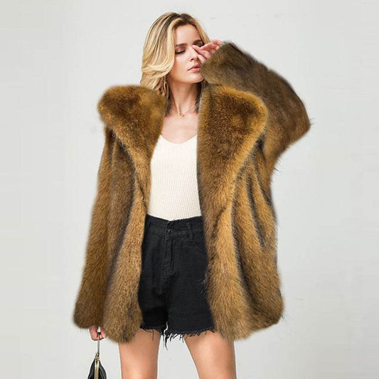 Buycenter Fall Winter Fashion Mid-Length Coat Set - Warm Women's Jacket - Buy Center