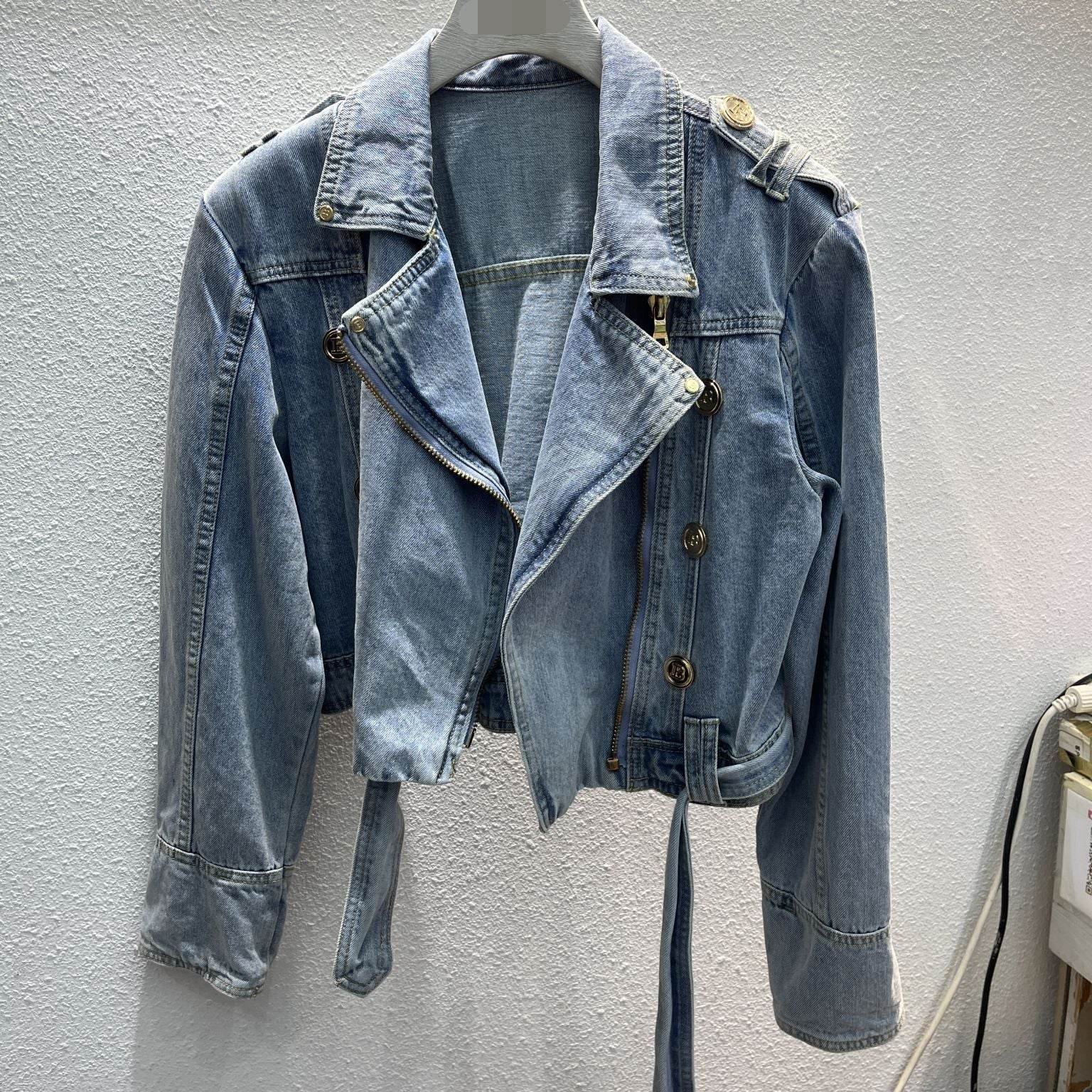 Popular Korean Style Denim Coat - Loose Fit Street Fashion Outerwear - Buy Center