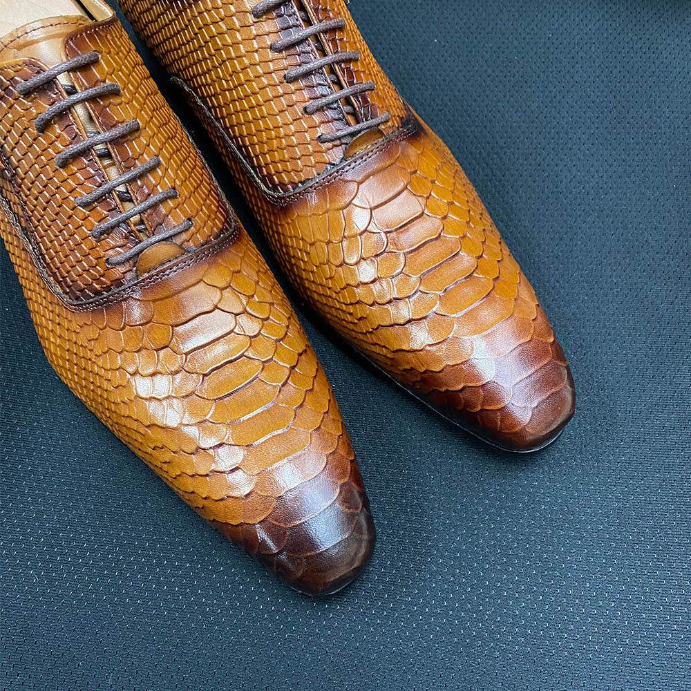Buycenter Formal Leather Shoes for Men - Breathable & Wear-Resistant Oxford - Buy Center