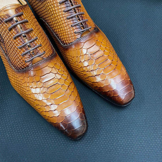 Buycenter Formal Leather Shoes for Men - Breathable & Wear-Resistant Oxford - Buy Center