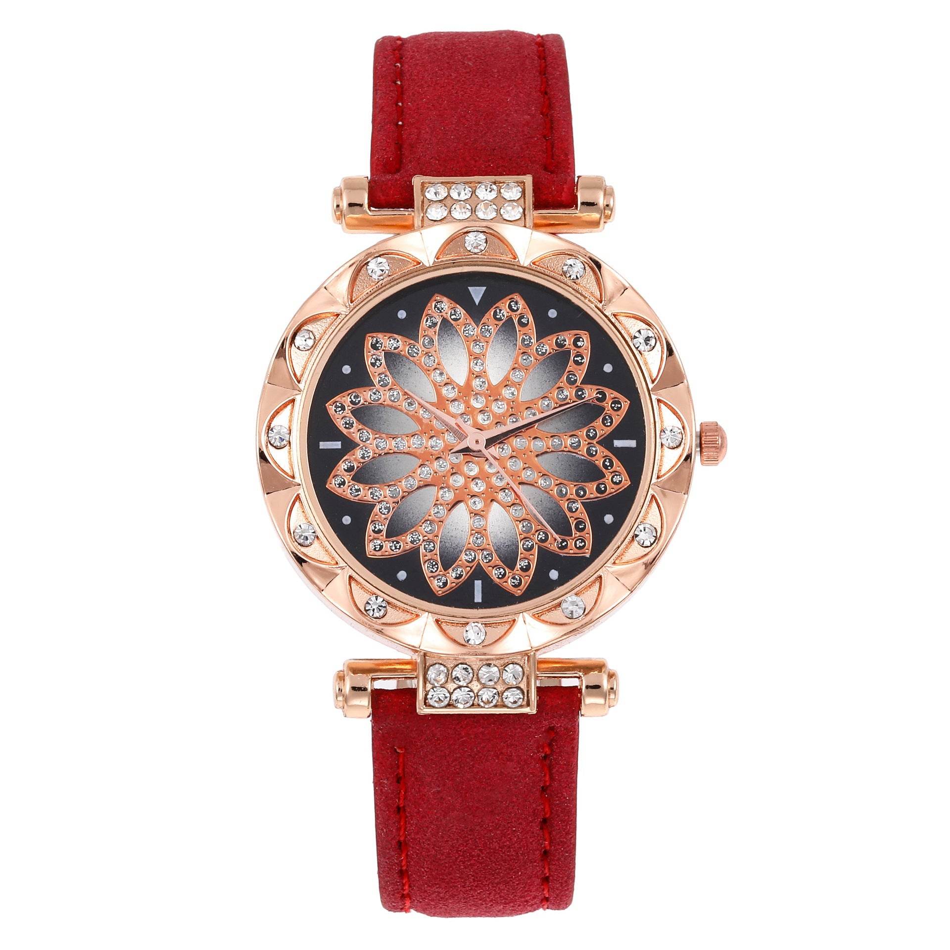 Buycenter Women's 5-Piece Jewelry Set - Watch, Bracelet, Ring & Earrings - Buy Center