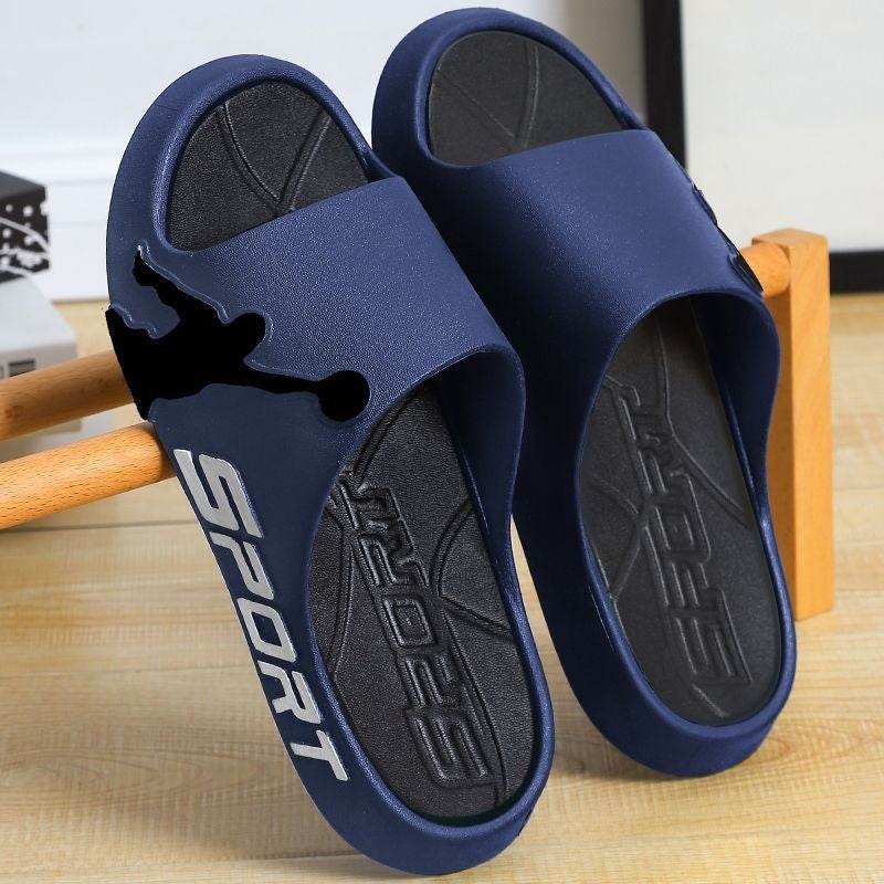 Men's Summer Basketball Slippers - Thick-Soled & Wear-Resistant Comfort - Buy Center