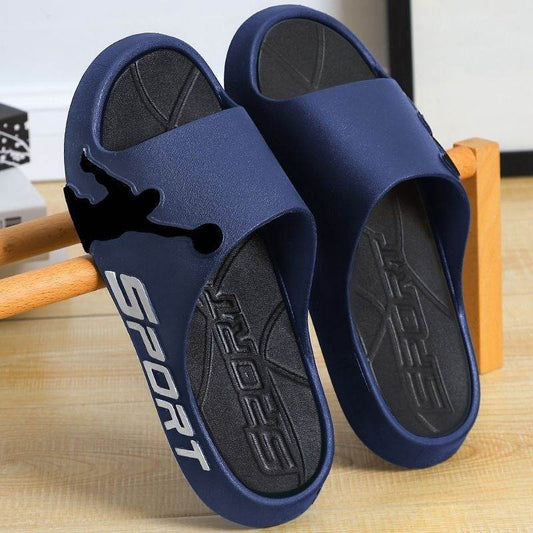 Men's Summer Basketball Slippers - Thick-Soled & Wear-Resistant Comfort - Buy Center