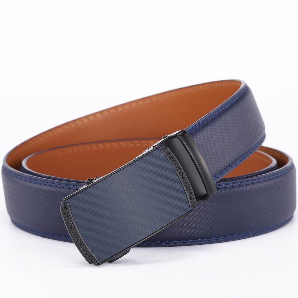 Fashion Men's Leather Belt - Automatic Buckle, Genuine Leather Style - Buy Center