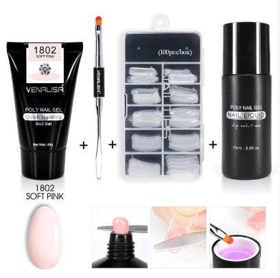 Venalisa Poly Nail Gel Kit - Flawless Nail Extensions at Home or Salon - Buy Center