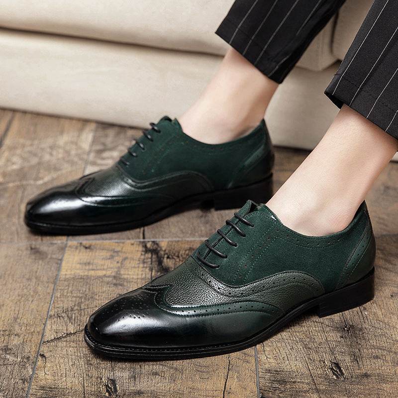 British Men's Lace-up Leather Shoes - Stylish & Comfortable Formal Footwear - Buy Center