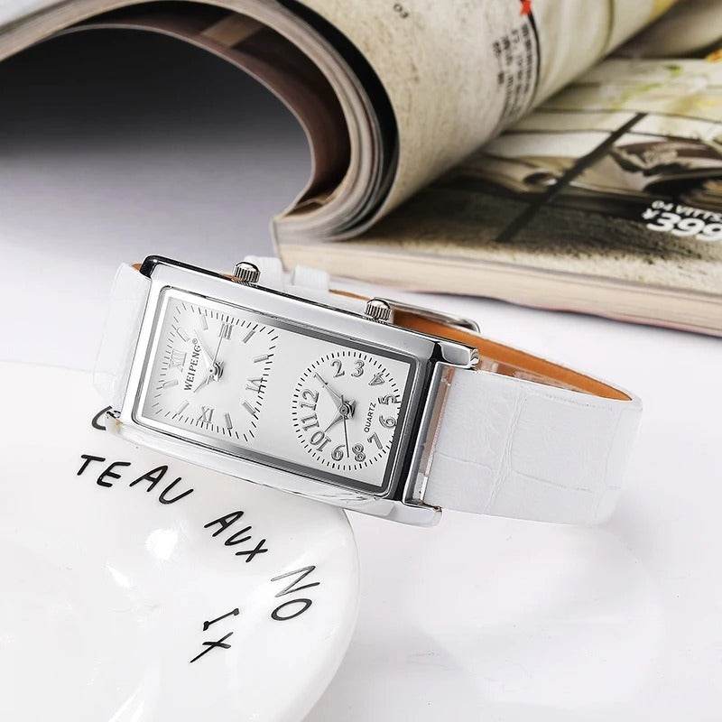 Double Dial Casual Watch - Lightweight, Stylish Time Zone Tracker - Buy Center
