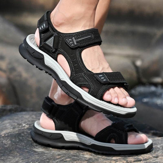 Premium Lightweight Cowhide Beach Shoes for Men - Non-Slip Sandals - Buy Center