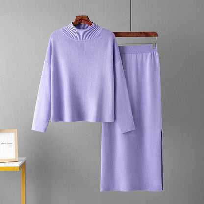 Buycenter Women's Fashion Two-Piece Sweater Set - Stylish & Comfortable - Buy Center