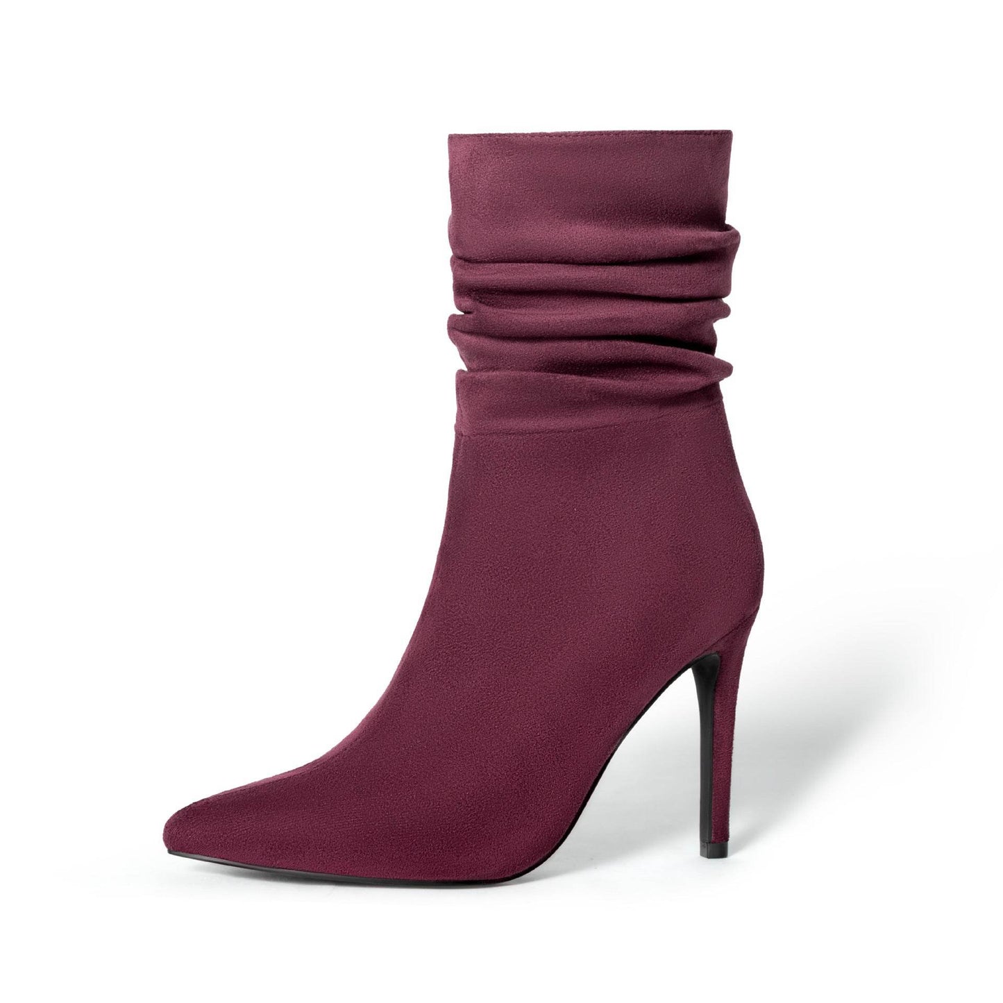 Women's Suede Pointed High Heels - Stiletto Fashion Boots for 2025 - Buy Center