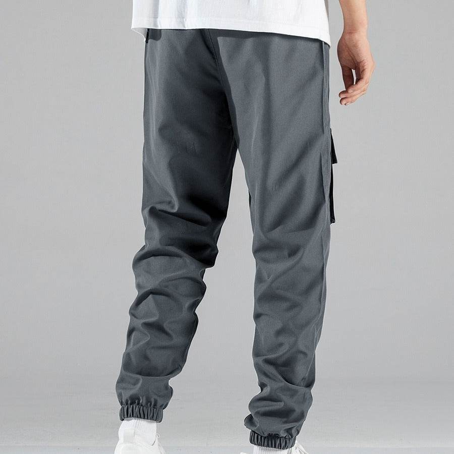 Men's Multi-Pocket Workwear Pants - Casual Straight Fit, Durable & Stylish - Buy Center