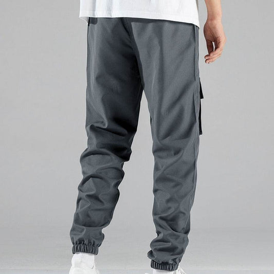 Men's Multi-Pocket Workwear Pants - Casual Straight Fit, Durable & Stylish - Buy Center