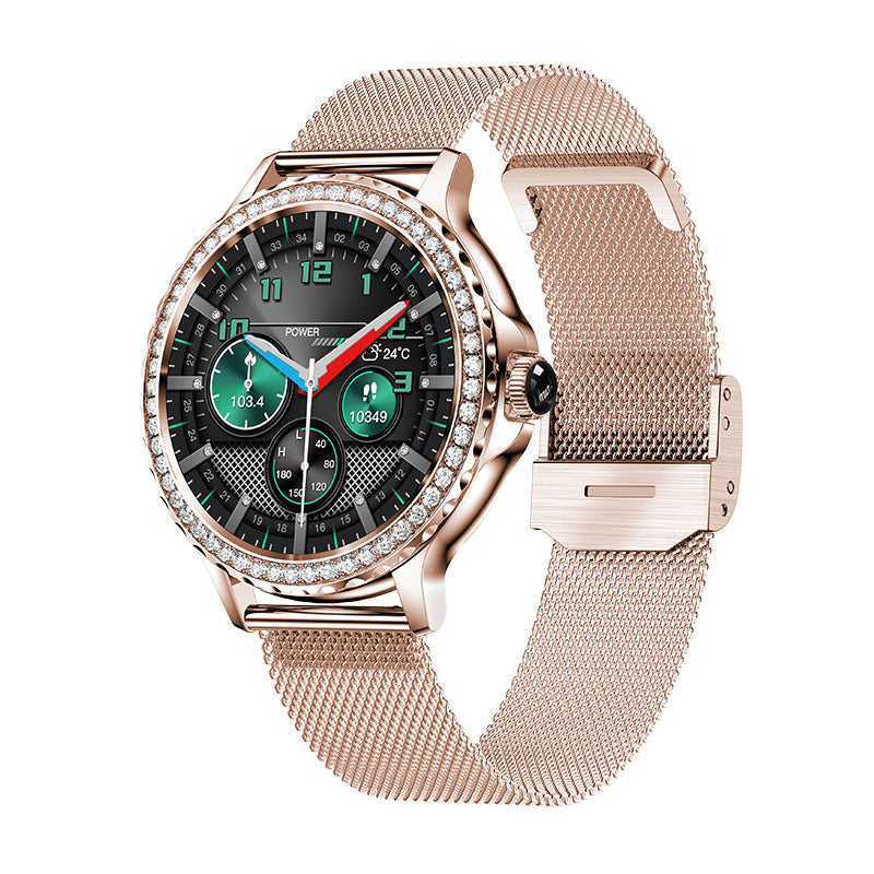 Bluetooth Calling Women's Smart Watch - Diamond Design, 1.3" Screen - Buy Center