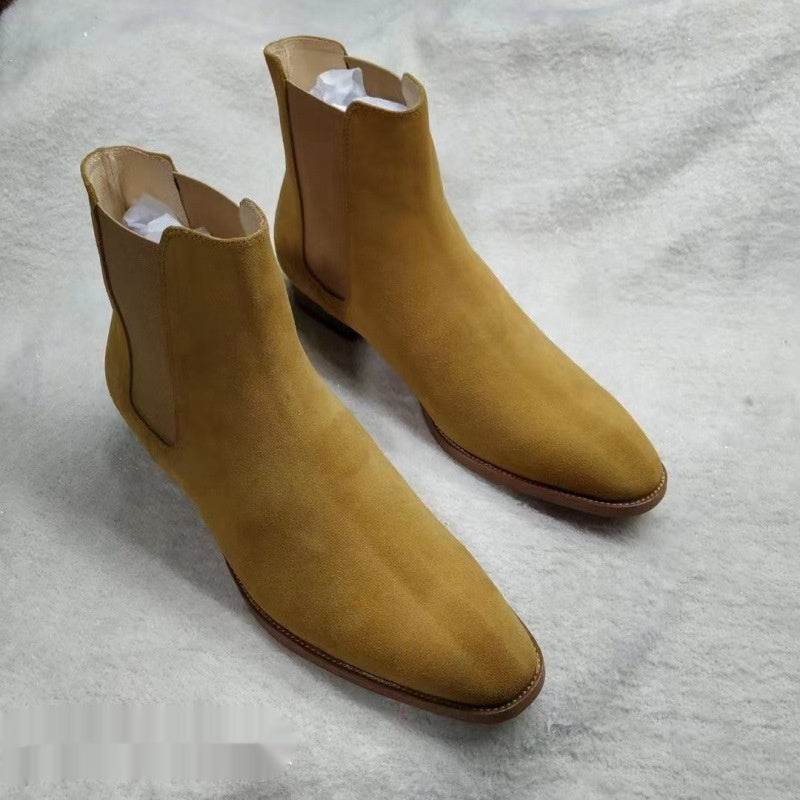 Men's Buckskin Martin Boots - Stylish All-Match Design for Winter 2025 - Buy Center