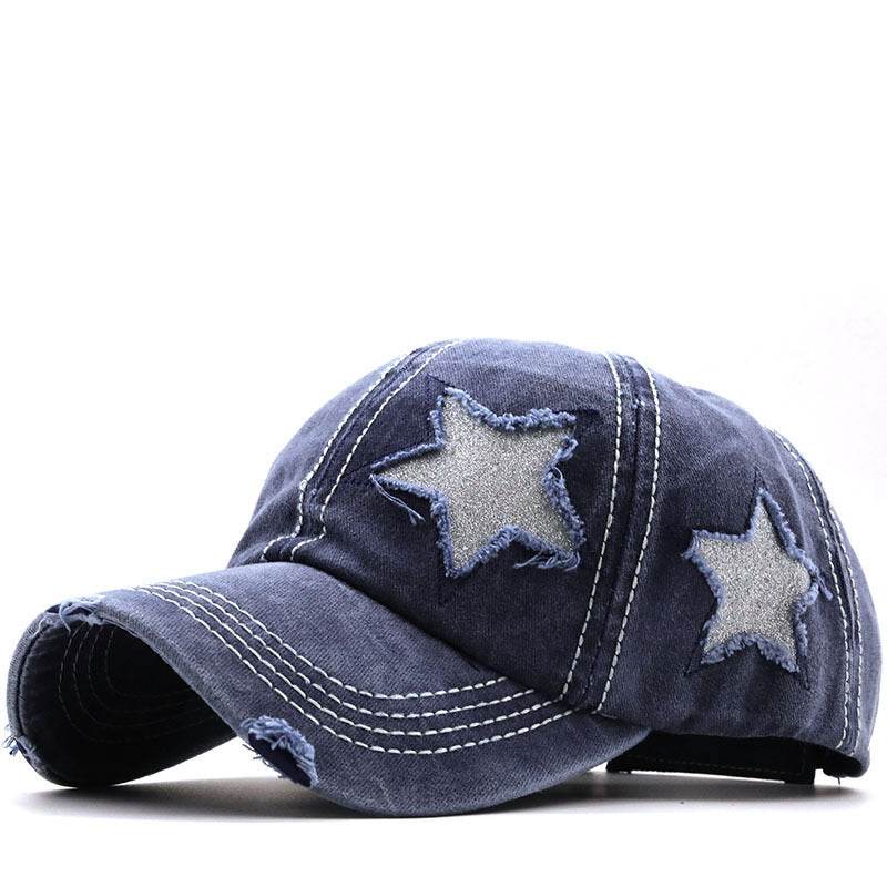 Buycenter Washed Pentagram Baseball Cap - Adjustable & Breathable for All - Buy Center