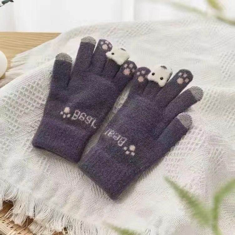 Fleece-Lined Women's Touch Screen Gloves - Cozy and Stylish Winter Accessory - Buy Center