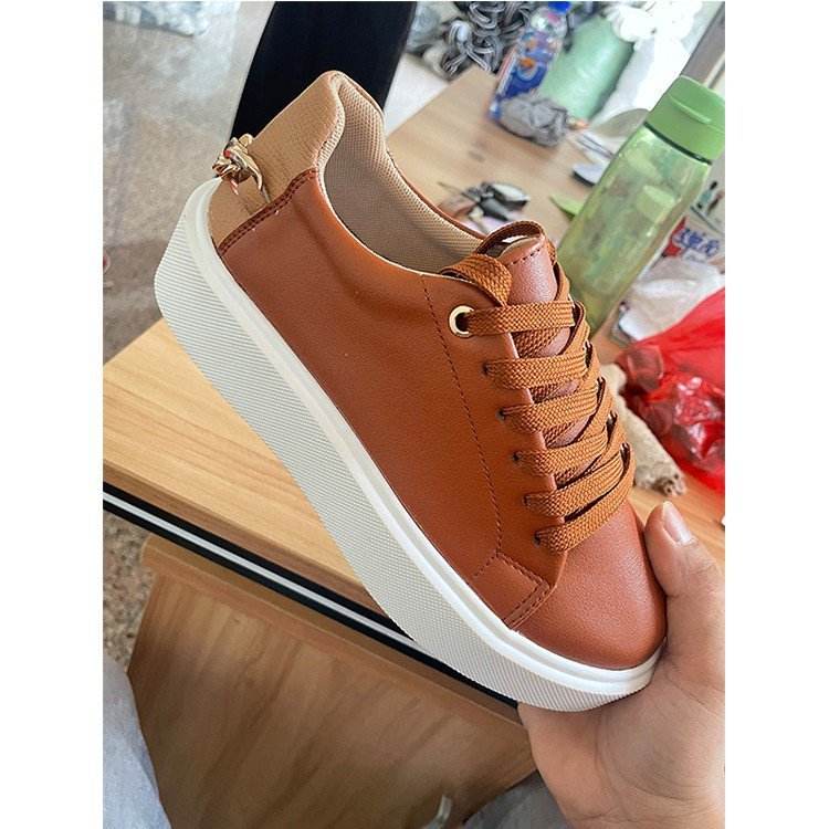 Women's Casual White Sneakers - Trendy Vulcanize Low Top Shoes 2025 - Buy Center