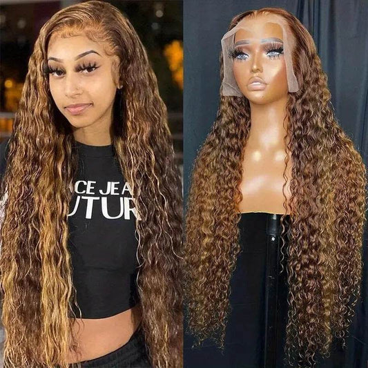 P427 13x6 Water Wave Lace Front Wig - 100% Human Hair, Stylish & Versatile - Buy Center