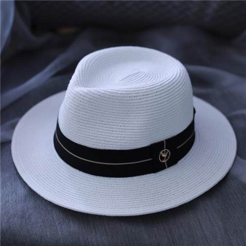 Buycenter Men's Sun-proof Beach Straw Hat - Stylish Sunshade Topper - Buy Center