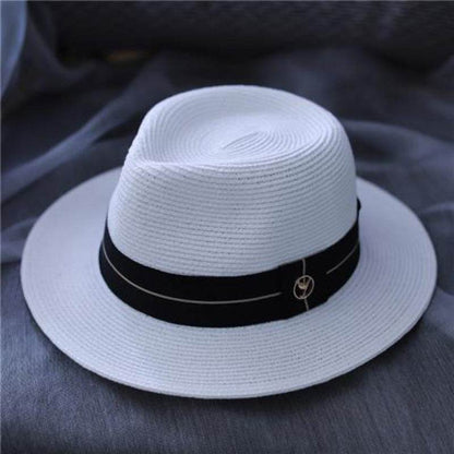 Buycenter Men's Sun-proof Beach Straw Hat - Stylish Sunshade Topper - Buy Center