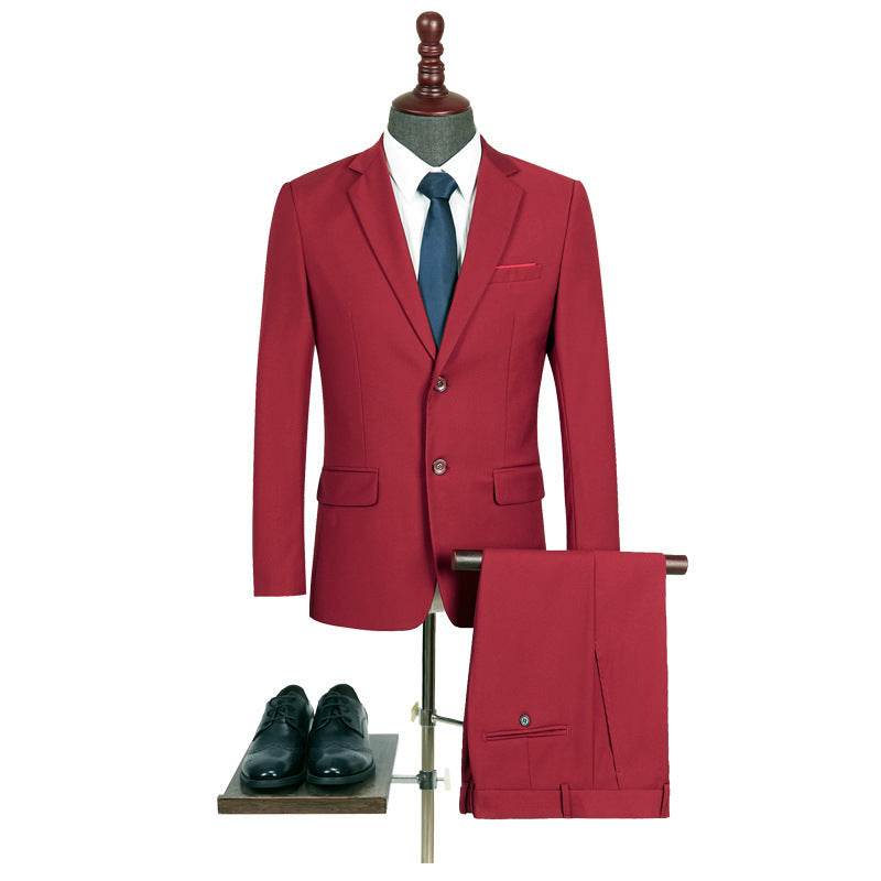 Buycenter Men's Business Suit - Slim Fit Two-Piece Plus Size - Buy Center