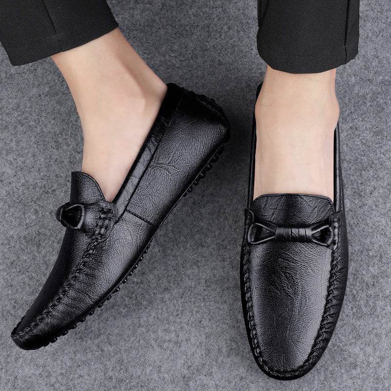 British One-Pedal Men's Casual Shoes - Premium Leather & Durable Comfort - Buy Center