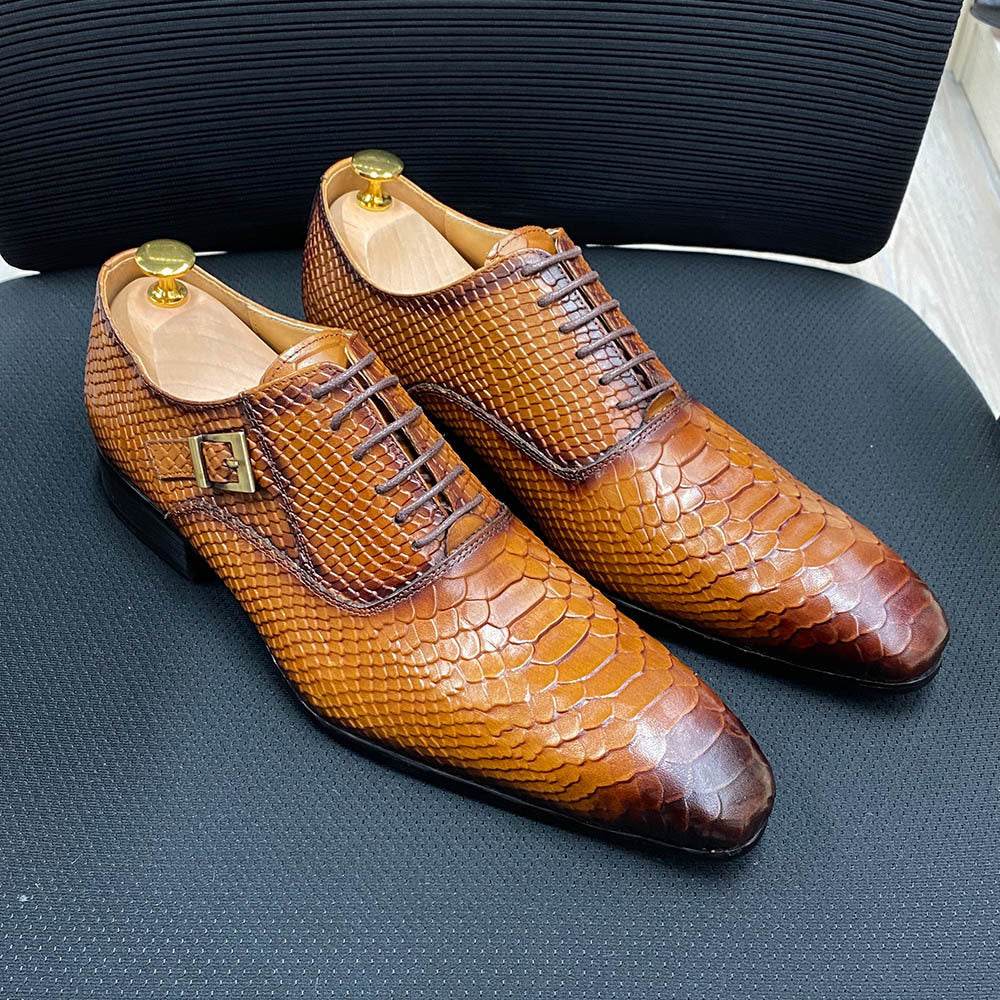 Buycenter Formal Leather Shoes for Men - Breathable & Wear-Resistant Oxford - Buy Center
