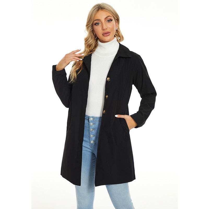Buycenter Women's Small British Style Trench Coat - Casual and Fashionable - Buy Center