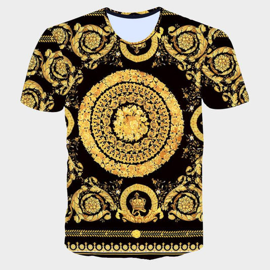 Men's 3D Striped Letter Print T-Shirt - Casual Summer Style 2025 - Buy Center