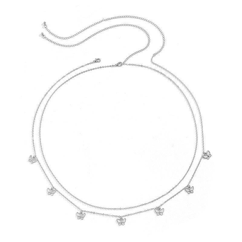 Buy Center Transparent Rhinestone Waist Chain - Stylish Body Jewelry - Buy Center