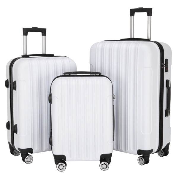 Vertical Pattern 3-in-1 Trolley Case - Durable, Large Capacity Luggage - Buy Center
