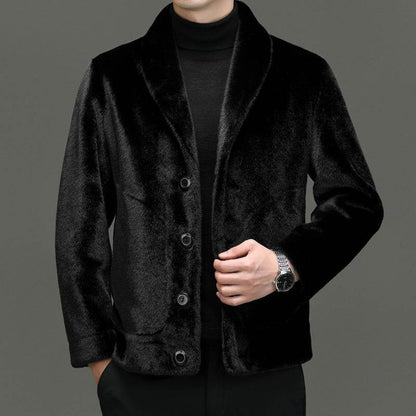 Elegant Padded Coat with Fur Top - Loose Fit & Side Pocket for Comfort - Buy Center