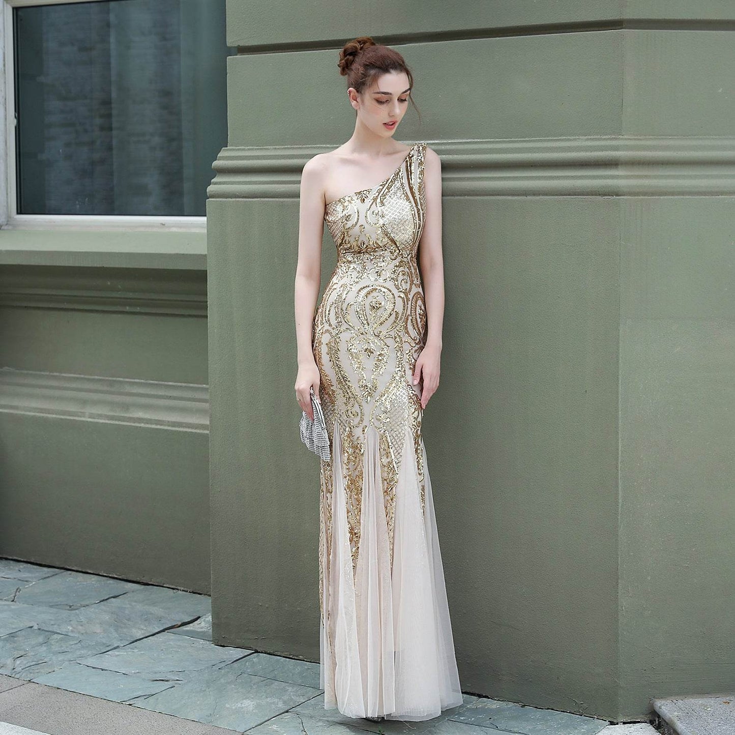 Buycenter Fairy Fantasy Evening Dress - Backless Fishtail Style, Multiple Colors - Buy Center