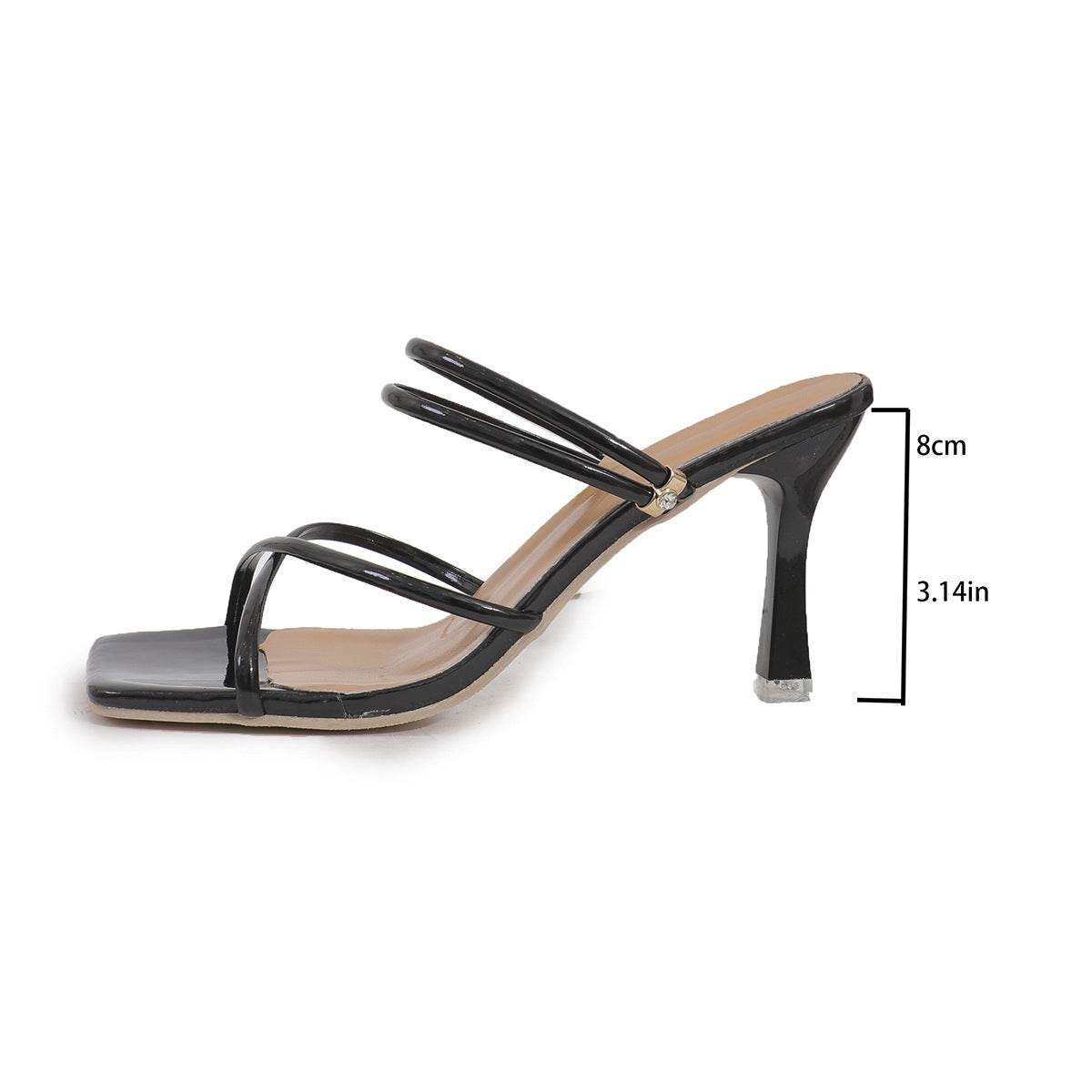 Summer High-Heeled Herringbone Sandals - Stylish & Comfortable for Women - Buy Center