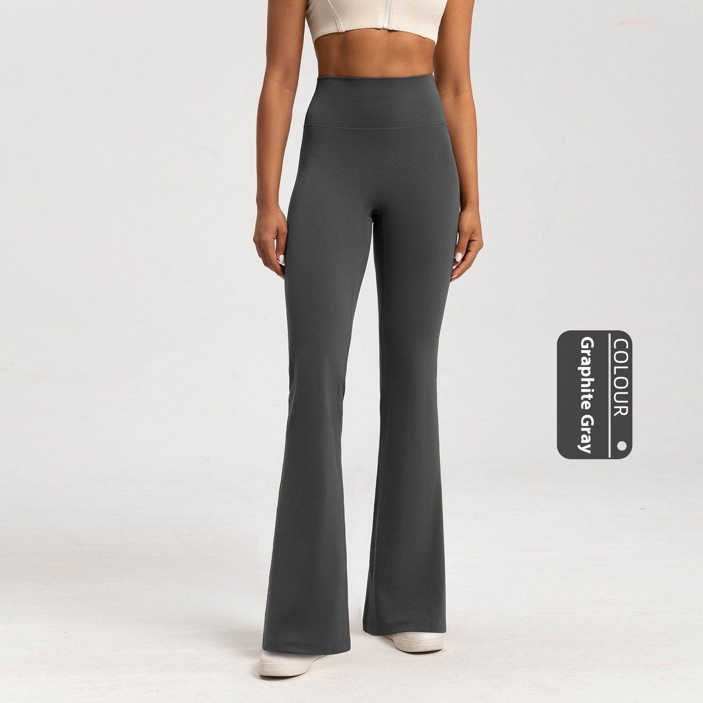 Fleece-Lined High Waist Bell-Bottom Pants - Stylish Wide Leg Design - Buy Center