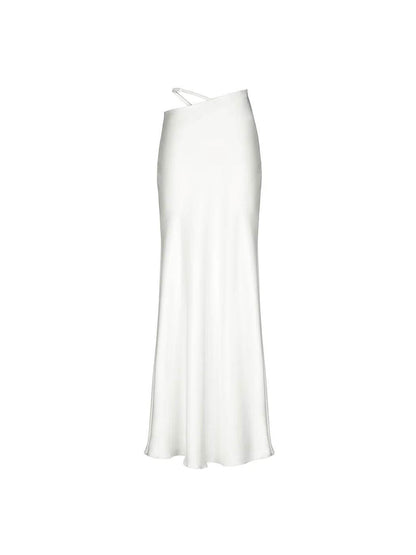Elegant Solid Color Bodycon Maxi Skirt - Trendy & Chic for 2025 - Buy Center