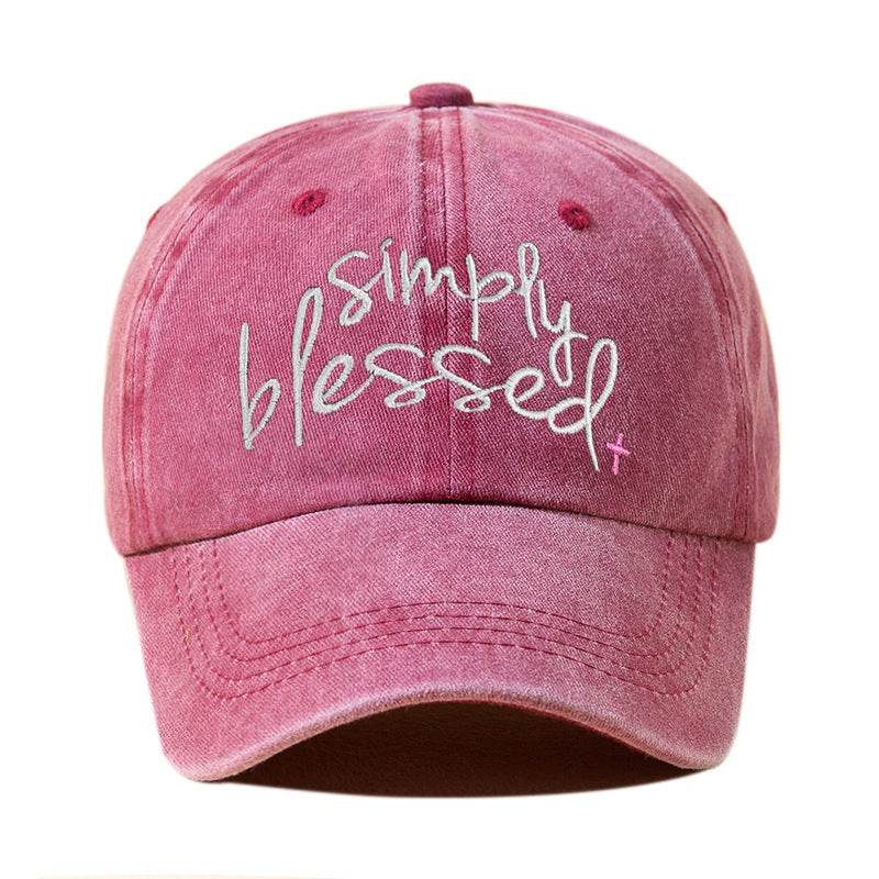 Simply Blessed Wide Brim Cap - Stylish Sunshade Accessory for Women - Buy Center