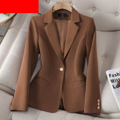 Buycenter Women's Long Sleeve Professional Suit - Milky White & Black - Buy Center