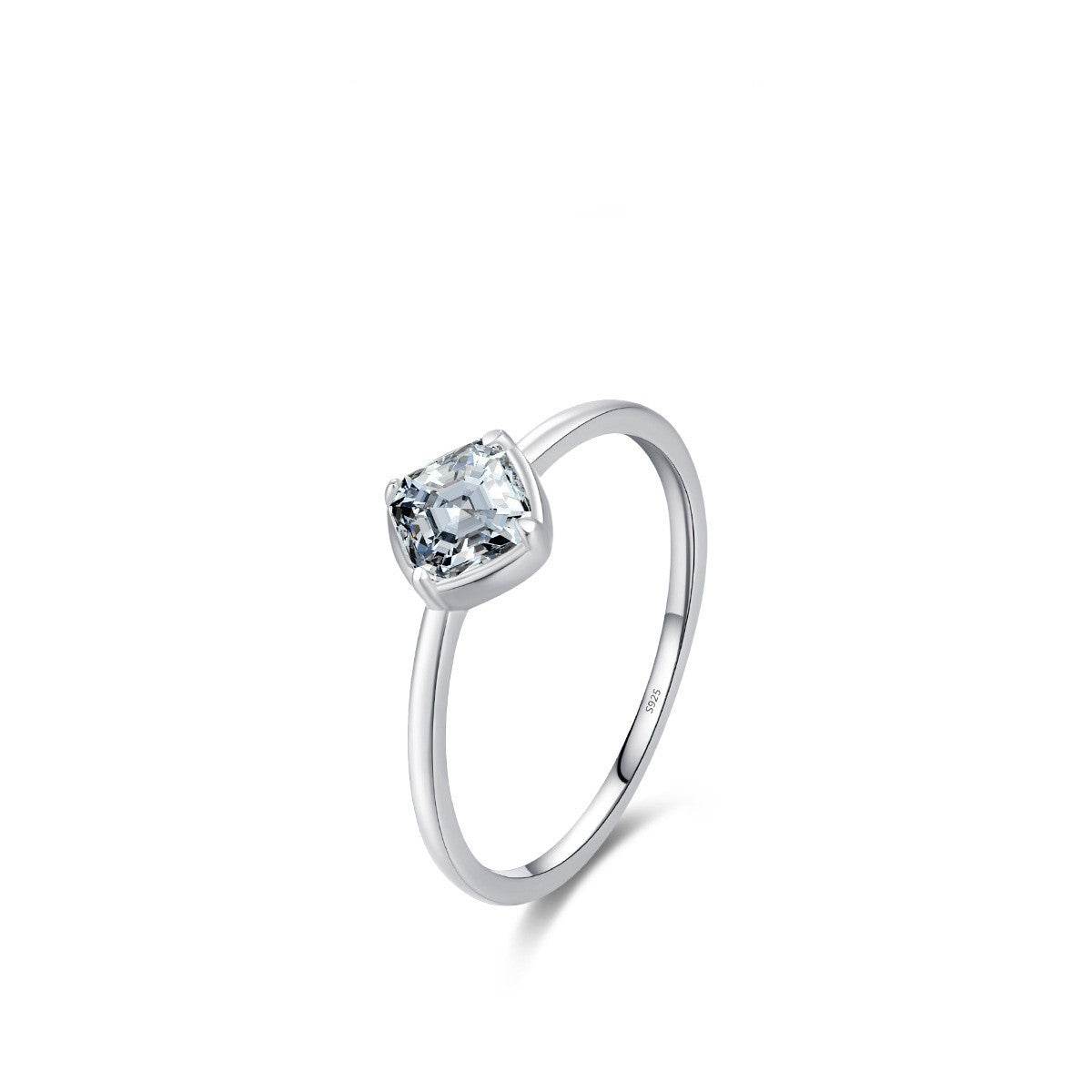 S925 Sterling Silver Heart Engagement Ring - Elegant Wedding Jewelry 2025 - Buy Center