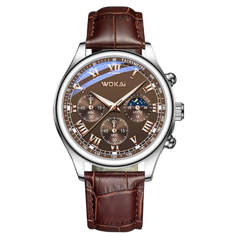 Buy Center Quartz Sport Watch - Casual Leather Belt for Men - Buy Center