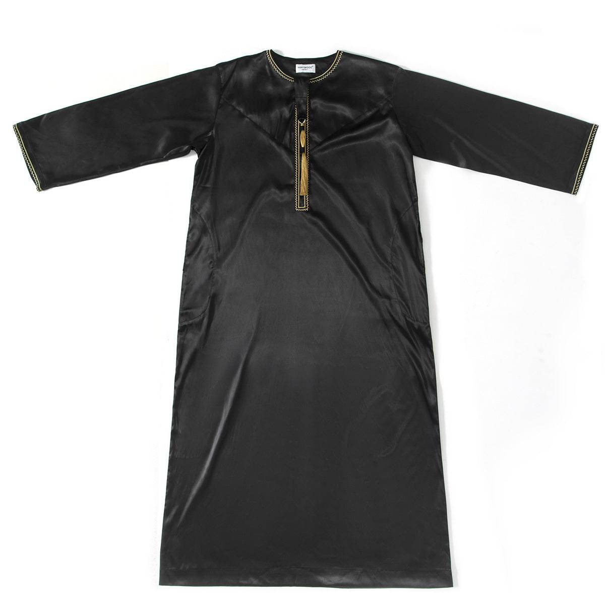 Ethnic Stitching Contrast Color Men's Robe - Trendy Stylish Comfort - Buy Center