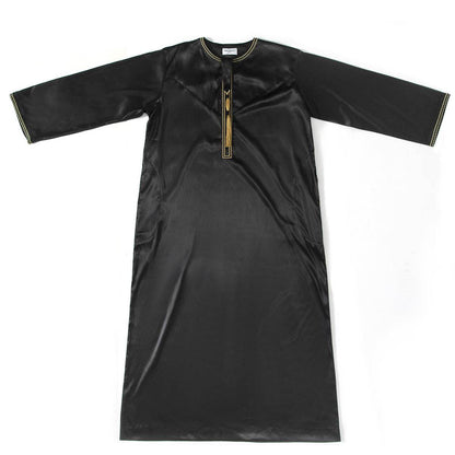 Ethnic Stitching Contrast Color Men's Robe - Trendy Stylish Comfort - Buy Center