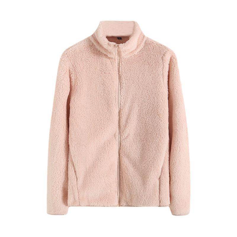Women's Long Fleece Cardigan Coat - Stylish Zipper & Cozy Warmth - Buy Center