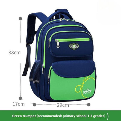 Large Capacity Lightweight Schoolbag - Cute Animal Print for Boys 2025 - Buy Center