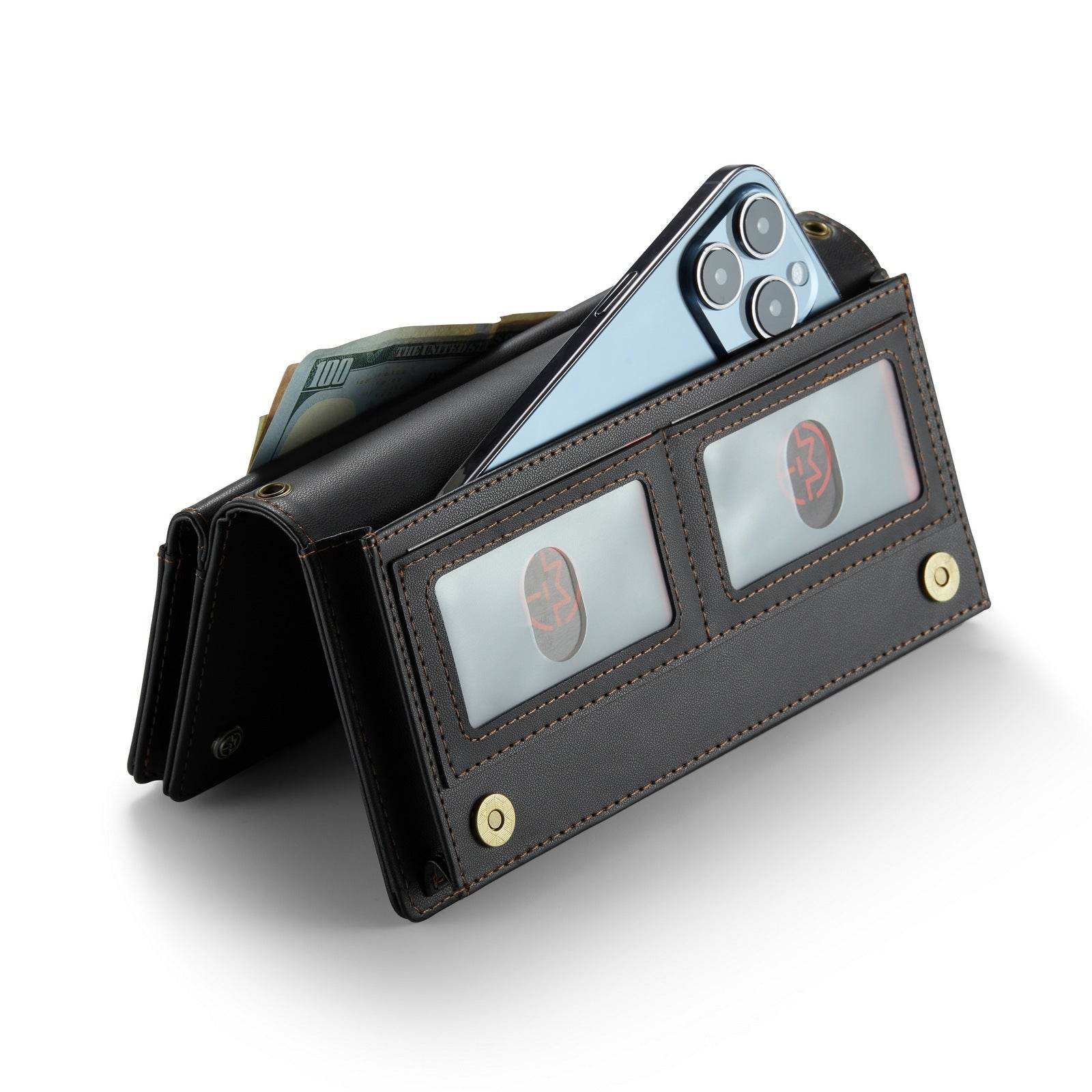 Universal Leather Wallet Case - Crossbody Phone Holder, Stylish & Functional - Buy Center